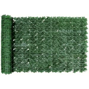 TEMU 1pc, Kunstmatige IJverand Scherm met Kunstmatige Bladeren, Geschikt voor Balkon Buiten Tuinmuur Decoratie, Groen 1m x