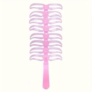 Eyelash Curler Set met 1 Eyebrow Shaping Template, Hypoallergene -up Tool Kit voor het Definieren van Wenkbrauwen en Wimpers