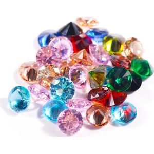 50 st. Gemengde Kleur Kubieke Zirkonia Steentjes, Ongepierced, Gefacetteerd, DIY Sieraden Maken, Nagelkunst , Nagelboortjes voor Voet, en Nagelverzorging