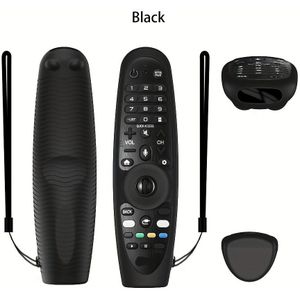 Siliconen Hoesje Voor LG AN- / Voor LG AN-MR650 / Voor AN-MR18BA / Voor AN-MR19BA / Voor AN-MR20GA Afstandsbediening, Valbestendig Siliconen Zacht Hoesje Met Draagkoord, Half Omwikkeld Model