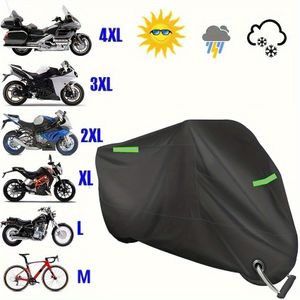 Motorcycle Rain Cover Silvery Spraying Brush 4200d Reflective Electric Car Cover Universal Durable Quality Outdoor Sunscreen Scooter Shelter Tear Resistance