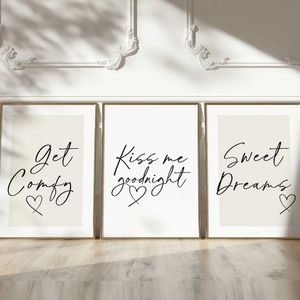 3pcs Modern Minimalist Art Deco Canvas Wall Art Set, Frameless Black Text Posters For Living Room, Bedroom, Dining - Indoor Portrait Orientation Wall Hanging Decor, Wall Decor