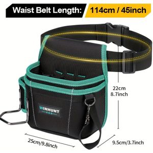 Gereedschapsriem, Gereedschapstasje, Gereedschapsriemen voor Mannen, Afneembare & Verstelbare Gereedschapstasje Riem voor Elektricien, , Bouw, Werk Schort, Utility Riem
