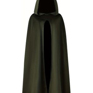 Vrouwen Elegante Renessance Capuchon Cape Kostuum - Mouwloze Halloween & Kerst Rolspel Gewaad, Machinewasbaar Losse Pasvorm Kleur Toneelkostuum voor Theater, Cosplay & Themafeesten