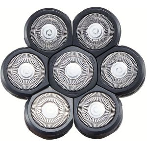 7 Mesjes Vervangende voor Elektrisch Scheerapparaat, Vervangingsscheerkop voor Elektrische Scheermes, Hoofd- en Gezichts-Scheerkop voor Elektrisch Scheersysteem, Cadeau voor Vaderdag