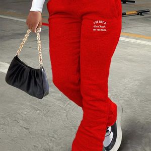 Effenkleurige rechte broek met trekkoord in de taille, casual broek met schuine zakken voor de lente en zomer, dameskleding.