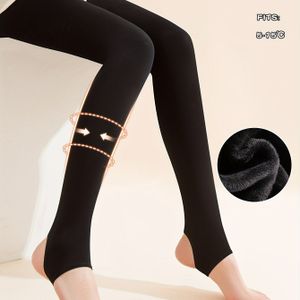 Vrouwen Dikke Warme Tights, Zwart, Sokken, Volledige Lengte Leggings, Polyester, Kleur, Herfst/Winter, Volwassene, Gebreide Stof, Modieuze Broek