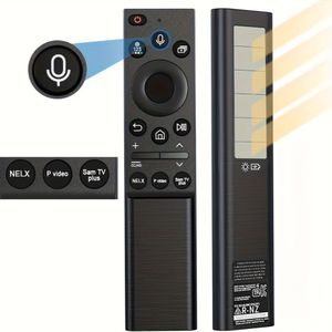 Geschikt voor Sum Smart TV Spraakafstandsbediening 2021-2023 - Zonne-opladen BN59-01357A en Volledige functie BN59-01358F, Universele vervangbare afstandsbediening