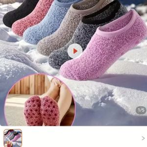 Herfst- en Winter Warme -Slip Vloersokken, Kleur,Zacht Materiaal,Gezellige Schoeisel,Warme Pantoffels,Winterreizigers