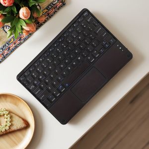 Draadloos Toetsenbord, Draagbaar Mini Touchpad Oplaadbaar Toetsenbord, Geschikt voor for ipad, Tablets, IOS Smartphones, Compacte Oplaadbaar, Mini Formaat Toetsenbord, JEPHNY