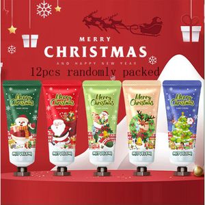 12 stuks Kerst Handcrème Geschenkset - & Plant-Based Squalaan, E Verrijkt Moisturizer voor alle Huidtypes, Alcoholvrij, Voedende Lotion voor Droge Handen & Voeten, Feestelijke Verpakking