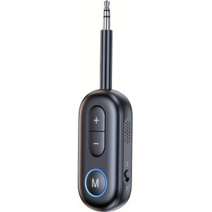 Draadloze 5. Audio Ontvanger - 3.5mm AUX, & Muziek Afspelen, USB Opladen, Duurzaam ABS, Universele Pasvorm voor Auto Stereo, Bedraad Hoofdtelefoon & Luidsprekers, CarPlay