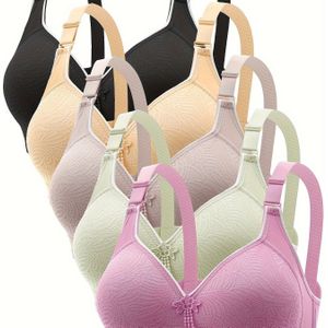 5 stuks naadloze kwastjesdecoratie draadloze tankbeha, sexy comfortabele push-up bh, dameslingerie en ondergoed