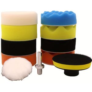 Set Of 11 Polishing Machine Waxing Sponges, Including Beauty Polishing And Sponge Balls.