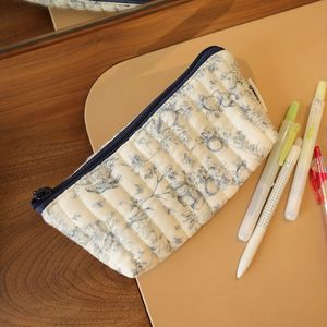 Multifunctionele Kleine Opbergtas, Etui, Schrijfgerei Tas, Reis Draagbare Multifunctionele Wenkbrauwpotlood, Make-up Kwast, Cosmetica Tas