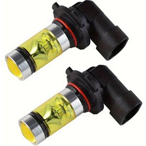 2 stuks H10 9145 9005 HB3 9006 HB4 Gele Kleur 20SMD LED Mistlicht Lampen Dagrijverlichting DRL 12V