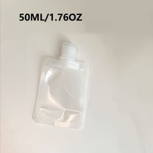 5 STUKS Reizen Hervulbare Platte Zakje Shampoo Vloeibare Lotion Dispenser Zak Cosmetische Hervulbare Platte Zakje Reizen Flessen Set 30ml/50ml/100ml