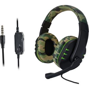 Bedrade Gaming Headset met Microfoon voor PC, PS5, /S, PS4, Laptop, Mac - Stereo Over-Ear Ontwerp, Open-Back Stijl, Volumeregeling, 3.5mm Plug, Plastic Materiaal