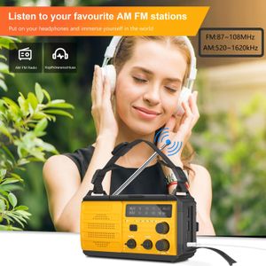 Noodgeval AM FM Radio voor Buiten, NOAA Radio met Handzweefel