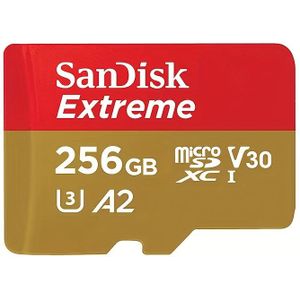 SANDISK SanDisk Micro SD-kaart U3 4K V30 A2 - 256GB/512GB/1TB Capaciteit, Class 10, A2 Geheugenkaart voor smartphones, camera's en meer