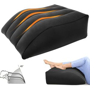 1 Opblaasbare Beenverhogende Kussen - Draagbare Beenkussen, Multifunctionele Beenkussen voor Comfortabel Slapen, Geschikt voor Heupen, Voeten, Enkelsteun, Duurzame Synthetische Hoes, Beenkussen