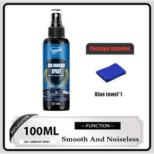 Universele Auto Smeer Spray - voor Autoruiten en Dakramen, Deurbanen, Zachte en Neutrale Smeermiddel, Geluidloos - 100ml, Uitgebreide Verzorging voor Auto's, Motoren, Fietsen