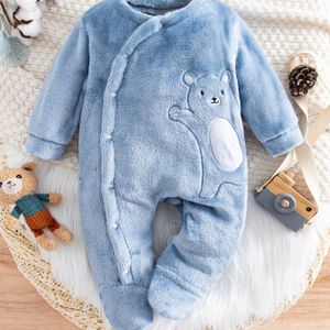 Kinderen Winter Lange Mouw Beer Manchet Bodysuit, Perfect voor Buiten