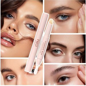 3D Wenkbrauw Finishing Stick met Borstel - Niet-Vettig, Sterke Grip Waterproof Zweetbestendige Wenkbrauw Gel, Langhoudende Wenkbrauwpotlood voor Vrouwen, Valentijnsdag Cadeau