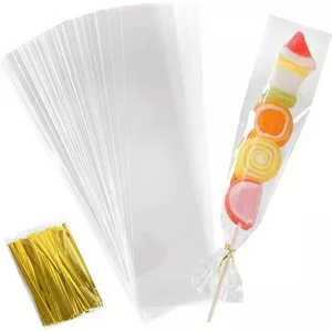 Uitdeelzakjes Transparant 100 Stuks Met Twistbandjes Traktatie Zakjes Kinderfeestje Snoepzakjes Cadeauzakjes 15 X 25 Cm 608586913