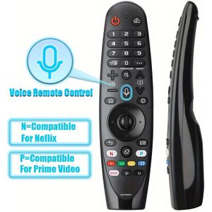 Vervangende voor LG Smart TV met Spraakherkenning & Pointerfunctie, Compatibel met 2018/2019 TV's (OLED//UHD Modellen: C9, E9, C8, B8, SK9500, UM8000, 43/49/50/55 inch) - Afstandsbediening