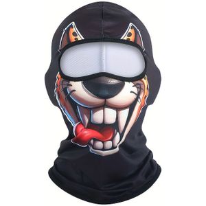 1 stuks Schattig Cartoon Dierenhoofd Cover - Lichtgewicht, Ademend & Sneldrogend Mondkapje met Speels Dierendesign, Hoofdbedekking voor Mannen & Vrouwen