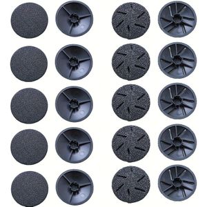 20 stuks, Geschikt voor vervanging van elektrische voetvijl sponskoppen, Multi-Pack, Geschikt voor alle etniciteiten, Combinatie sponskop