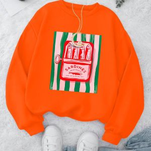 Dames casual sweatshirt met ronde hals en vintage print, 250g/㎡ stof, comfortabel voor elk seizoen, losse pasvorm pullover voor casual kleding, pullover | Vintage print | Constructie