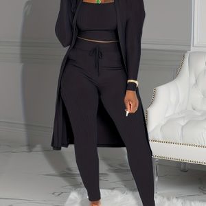 3-delige Dames Bikini Set in Kleur - Hoogelastisch, Wasmachinebestendig, Strandkleding met Strikdetail, Mouwloos Badpak (3-delige Bikini Set)