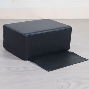 Black Hair Seat Cushion - Hypoallergenic, Adjustable Height Salon Barber Chair Accessory, Square Shape, Made Of For 's , Hairdressing Chair | Sleek Barber Chair | Adjustable Height, Barber Chai