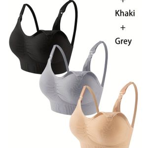 Comfortabele Driedelige Zwangerschapsbeha Set voor Vrouwen