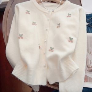 2025 Nieuwe Herfst Zoete Geborduurde Trui - Stijlvolle Veelzijdige Cardigan voor Vrouwen