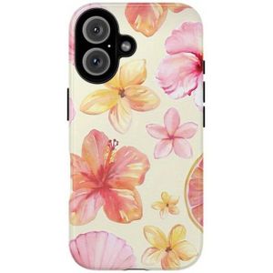 Tropical Floral Phone Case, Island Vibe Phone Cover, Phone Shell, Beach Phone Case, Hibiscus, Citrus, Unique, Creative, Suitable For Iphone 16, 15, 14, 13, 12, 11 Pro Max Pro Plus