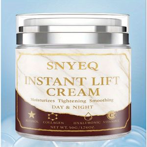 Instant Lifting Crème met Collageen, Retinol, Hyaluronzuur, C | Hydrateert, Verstevigt, Verzacht Fijne Lijntjes, Geschikt voor Alle Huidtypes, Dag & Nacht Gebruik, Unisex Volwassene - SNYEQ