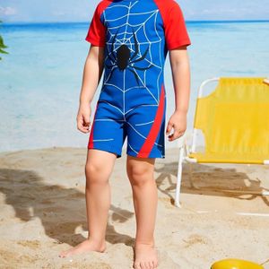 Spinnenprint Jongens Badpak voor Lente/Zomer - Strandcasual Eendelig