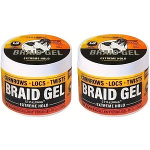 2 stuks*120ml Multifunctionele & Kruldefiniërende Haargel, Gemakkelijk mee te nemen voor Reizen Geschikt voor Krullende Kapsels