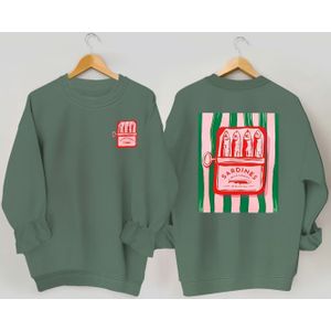 Sweatshirt met visprint, casual top met ronde hals, stijlvol en trendy, perfect voor dameskleding in de herfst en winter.