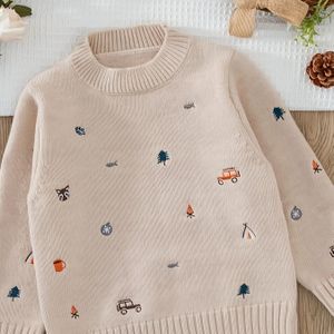 Koreaanse Stijl Gebreide Trui voor Peuters, Kinderen, Jongens en Meisjes, Veelzijdige Kersttop voor Herfst en Winter