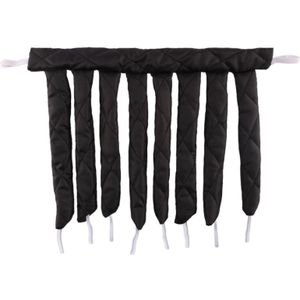 Octopusvormige Krultang Zonder Warmte - Krulstaaf voor , 8 Zwarte & Bruine Strengen, Unisex Haarstyling Tool voor Alle Haartypes, Slaaphaarkruller, Uniek Haaraccessoire, Duurzaam Haaraccessoire