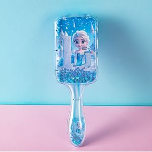 Disney Air Cushion Kam, Frozen Prinses Elsa Cartoon Alfabet A-Z Ontwerp, Casual Draagbare Massagekam voor Dagelijkse Styling en Hoofdhuidverzorging