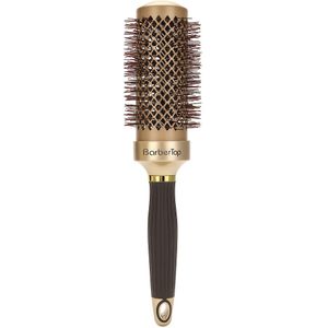 Haarborstelset voor - Professionele Hairstyling Ronde Borsten met Geventileerde Keramische Cilinder, Geschikt Voor Dames, 4 Maatopties in Zwart-Gouden Kleurrijke Golfhaarborselen Set