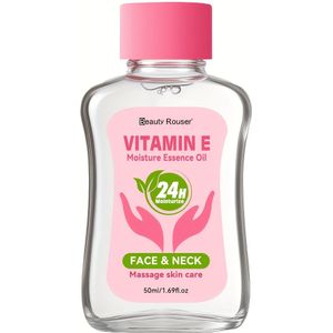 Beauty E Hydraterende Essentiële Olie - 24u Langdurige Hydratatie & Versteviging, Multi-Planten Extracten (Olijfolie, Jojoba, Aloë Vera, Shea Butter) voor Gezicht, Nek