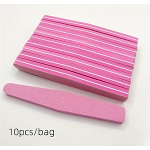 Set van 10 Nagelbuffers, Buffernagelblokken, Dubbelzijdige Nagelvijl met 100/180, Geschikt voor Acrylnagels en Manicuregereedschap