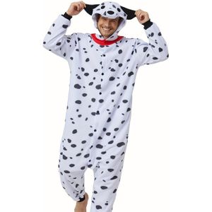 Volwassen Fleece Onesie Kostuum, 100% Polyester, Lange Mouw Hooded Pijjama Set, Geborduurd Willekeurig Print, Lichte Stretch, Losse Pasvorm, Feestkleding voor Herfst/Winter