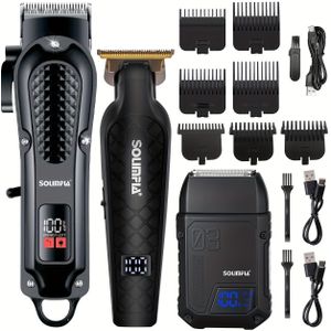 Digitale Weergave Haartrimmer Olie Kaal Hoofd Witterende Elektrische Scheermachine Draagbare Scheerapparaat Set